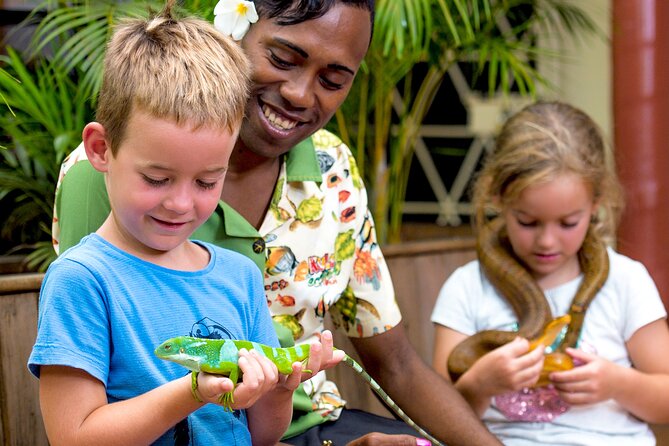 Admission + 2x Zip Line + Unlimited Water Slide Rides - Forest Walkways, Bridges, and Fiji Plant Life