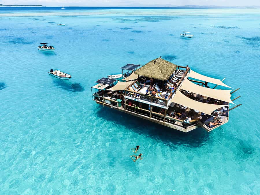 Fiji: Cloud 9 Floating Platform & Water Sports Adventure - From Port Denarau to a platform in the Mamanuca waters