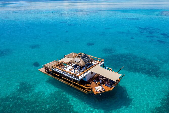 Fiji: Day Trip to Cloud 9 Floating Platform Including Food and Beverages - Pizza, Drinks, and the 60 FJD Credit