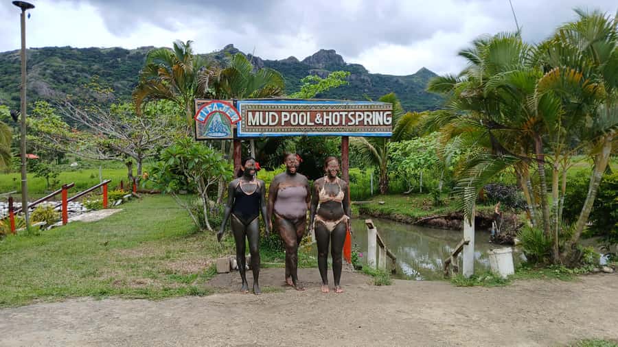 FIJI-NADI: Sabeto Tifajek Hot Spring and Mudpool Tour - The natural mud wrap comes first
