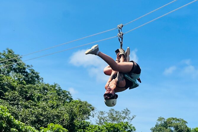 Largest Zipline in South Pacific & Cave Exploration Coral Coast - Ocean views from the mountain platforms