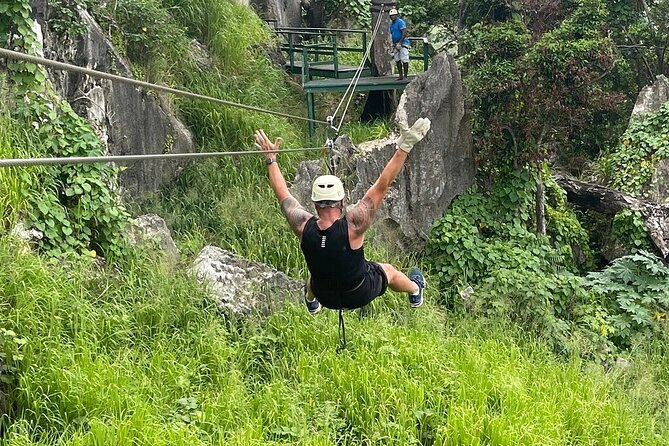 Largest Zipline in South Pacific & Cave Exploration in Nadi - Lower forest and the return section