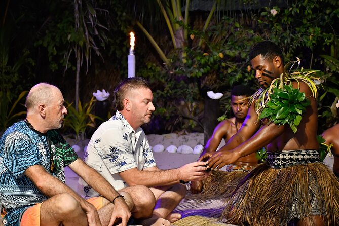 Sunset Cruise with Dinner and Fire Show - Welcome songs, kava, and island traditions