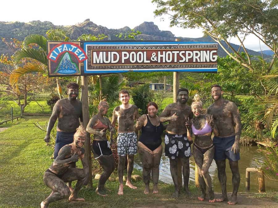 Zipline, Cave, Seaview & Mud Spa Tour with Lunch Included - Sabeto Hot Springs and Mud Pool: a slower final stop
